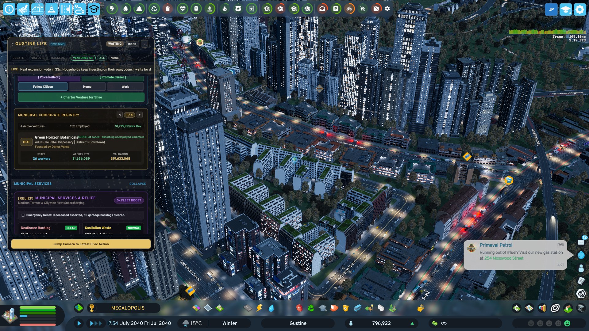 Step 5 - Municipal Corporate Registry & Primeval Petrol Toast